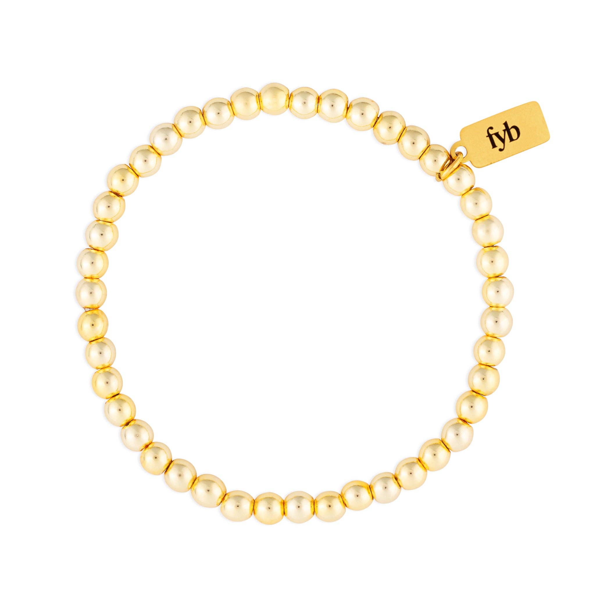 FYB Gold Staple Bracelet