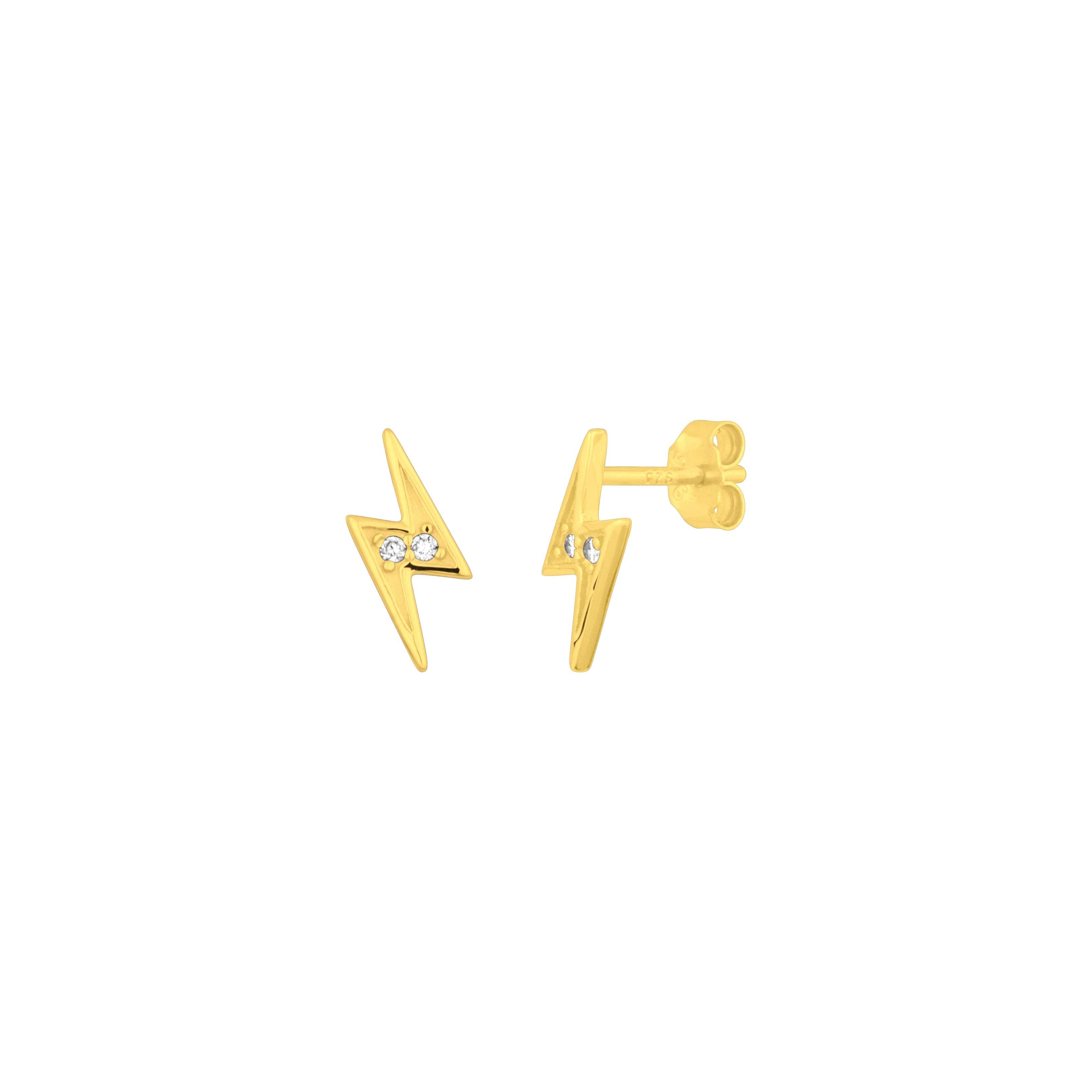 FYB Lightning Studs: Gold