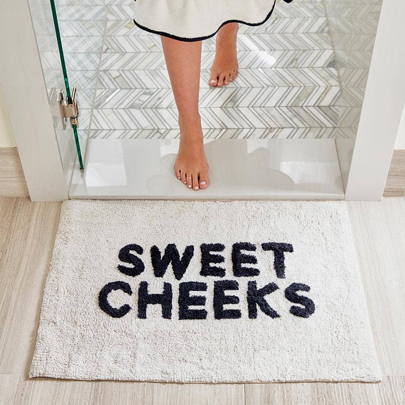 Cute Bath Mat Sweet Cheeks