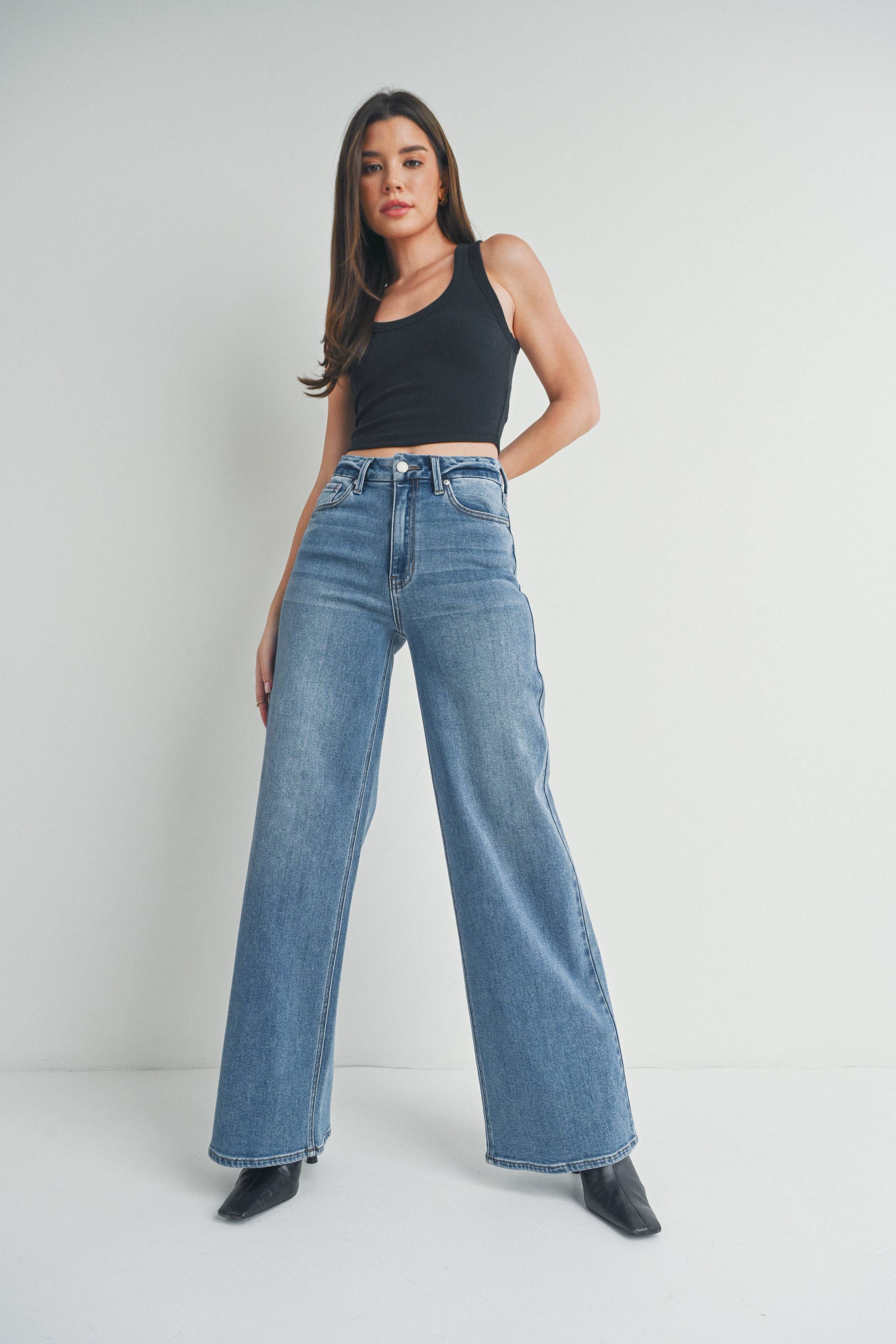 JBD HR Palazzo Wide Leg Jean